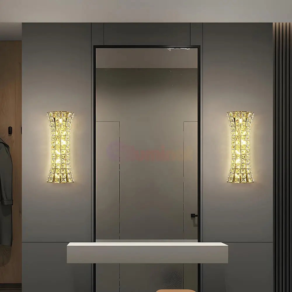 Aplica Cristal Golden Corset Deluxe 50cm AURIE / CRISTAL / APLICA PERETE Wall Light Fixtures