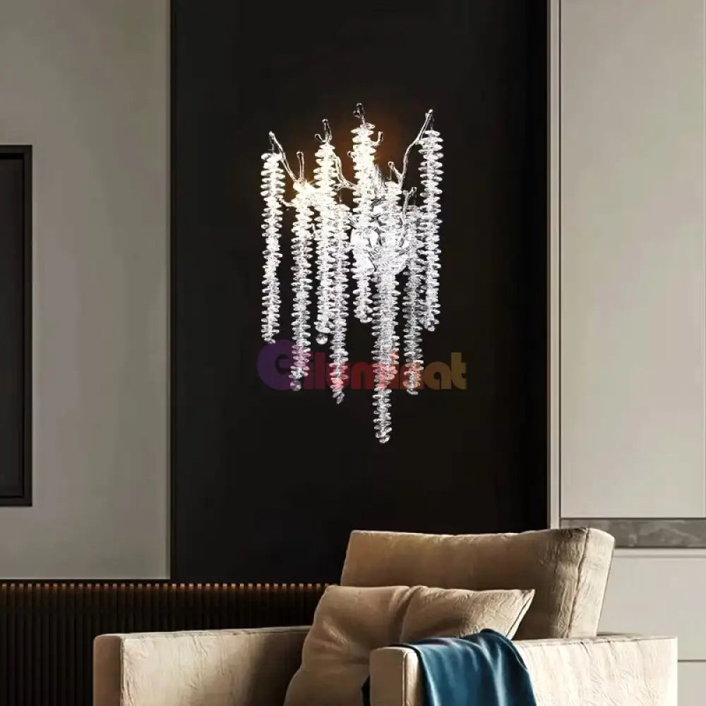 Aplica Cristal Luxury Willow MINIMALIST DESIGN / ARGINTIE Wall Light Fixtures