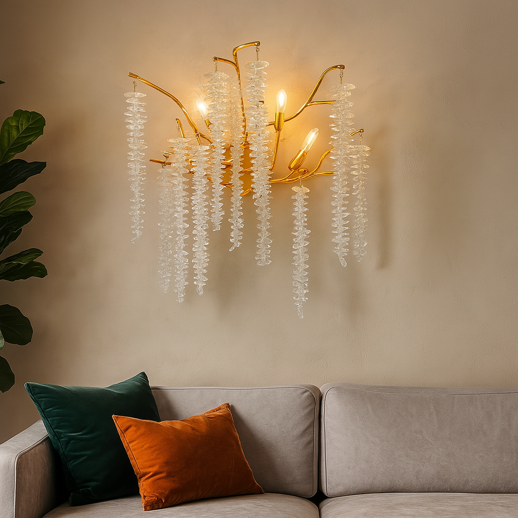 Aplica Cristal Luxury Willow Wall Light Fixtures