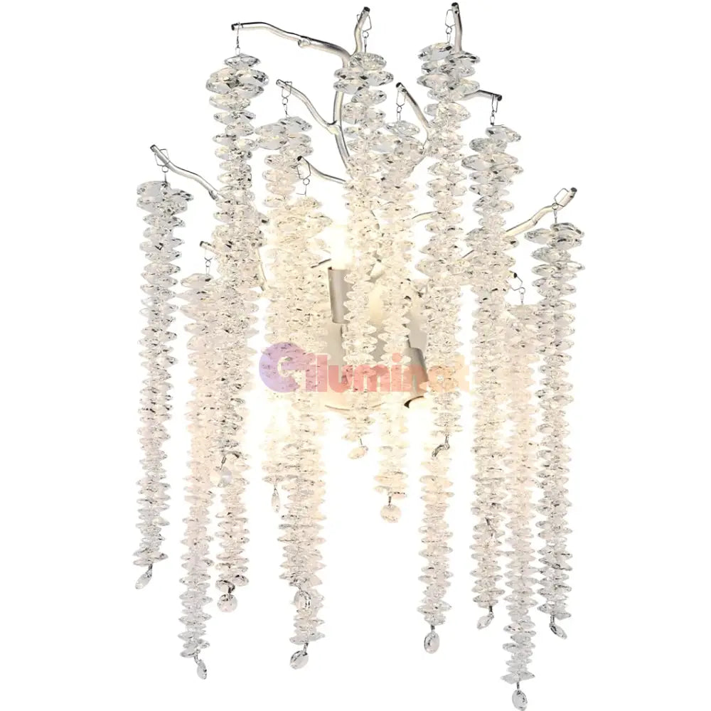 Aplica Cristal Silver Luxury Willow MINIMALIST DESIGN / ARGINTIE Wall Light Fixtures