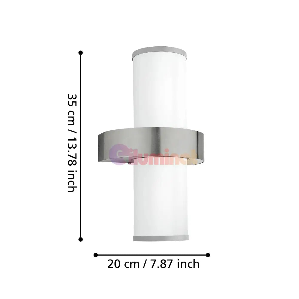 Aplica Exterior BEVERLY Silver & White 35CM ARGINTIE / APLICA PERETE Wall Light Fixtures