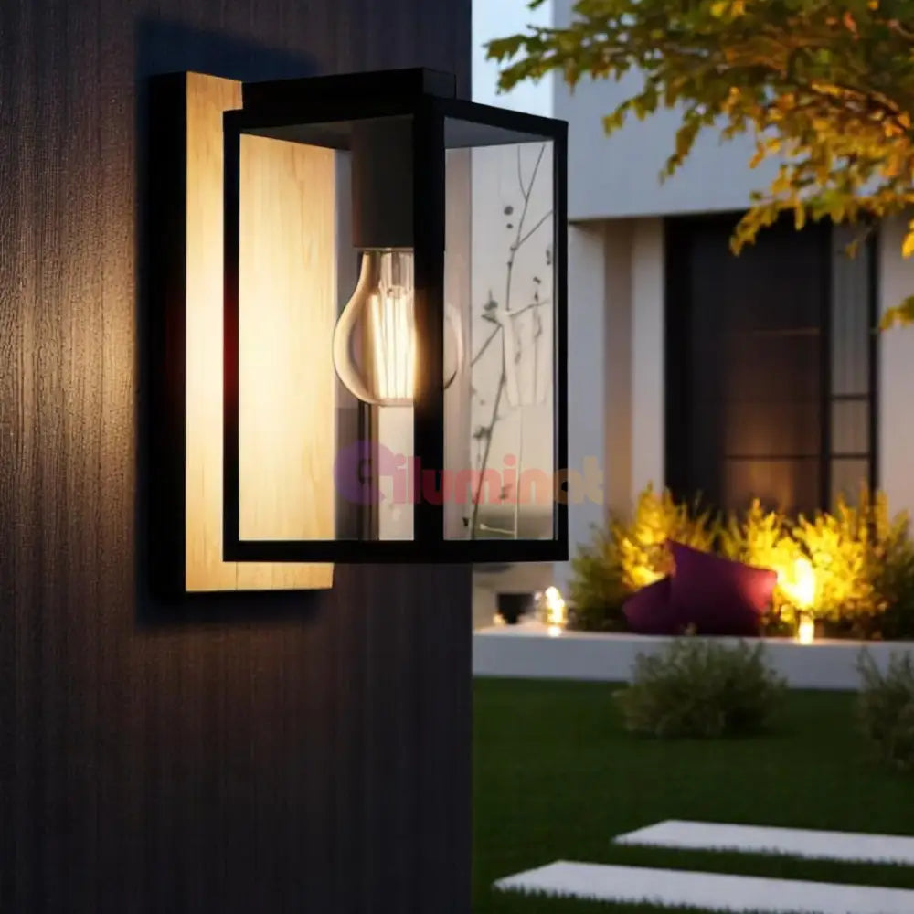 Aplica Exterior BUDRONE 1xE27 IP44 900289 APLICA PERETE / NEAGRA Lighting Fixtures