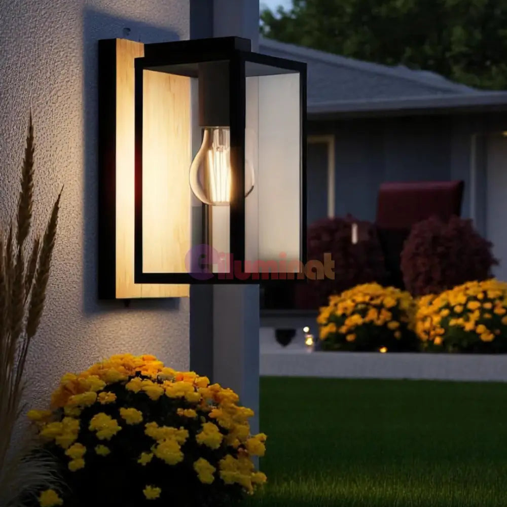 Aplica Exterior BUDRONE 1xE27 IP44 900289 APLICA PERETE / NEAGRA Lighting Fixtures