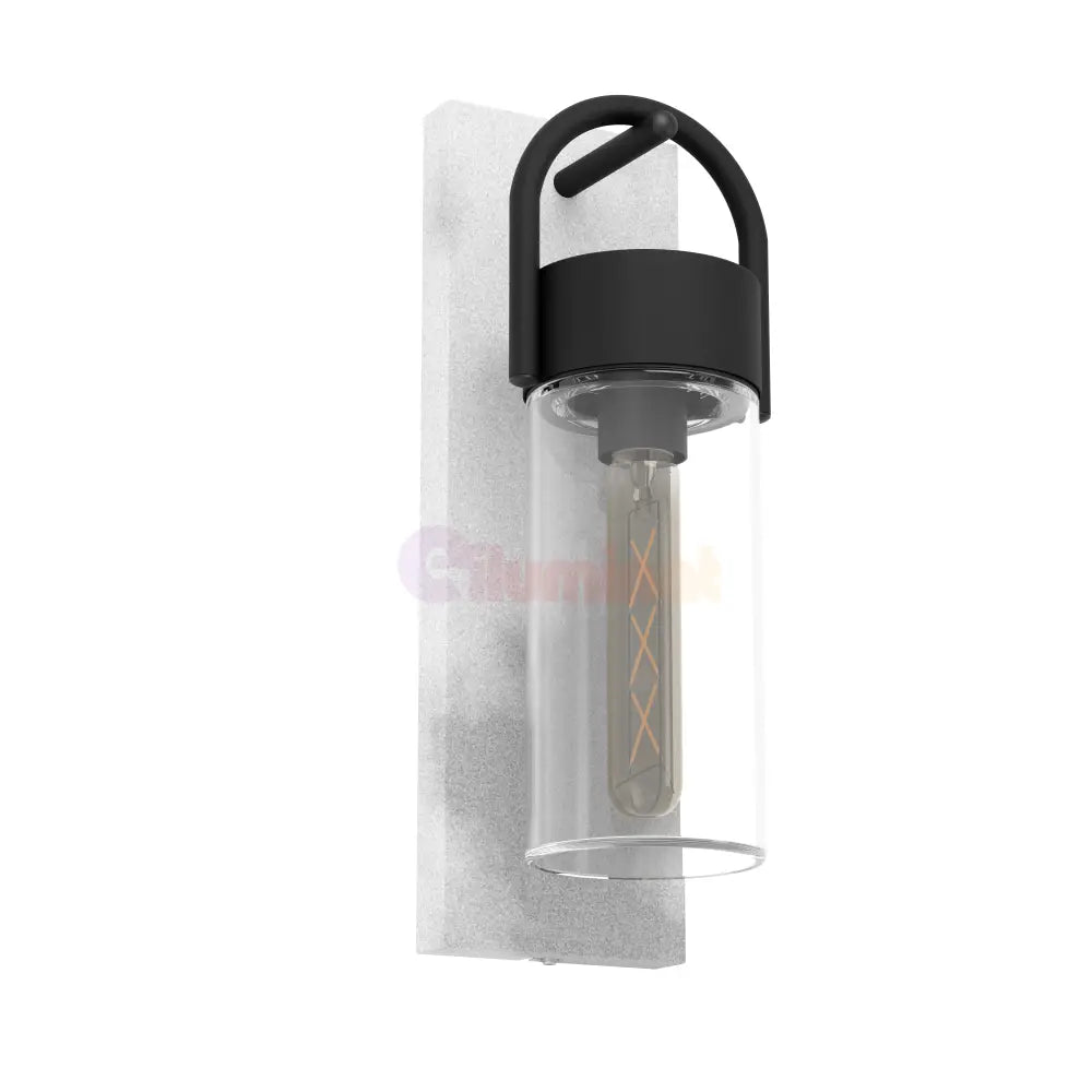 Aplica Exterior CARRARO Black & Grey 38CM Eglo Wall Light Fixtures