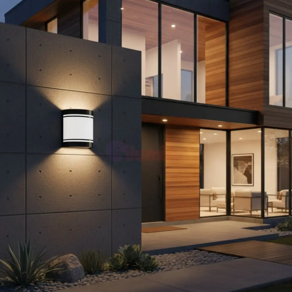 Aplica Exterior CERNO Black & White 16.5CM Eglo Wall Light Fixtures