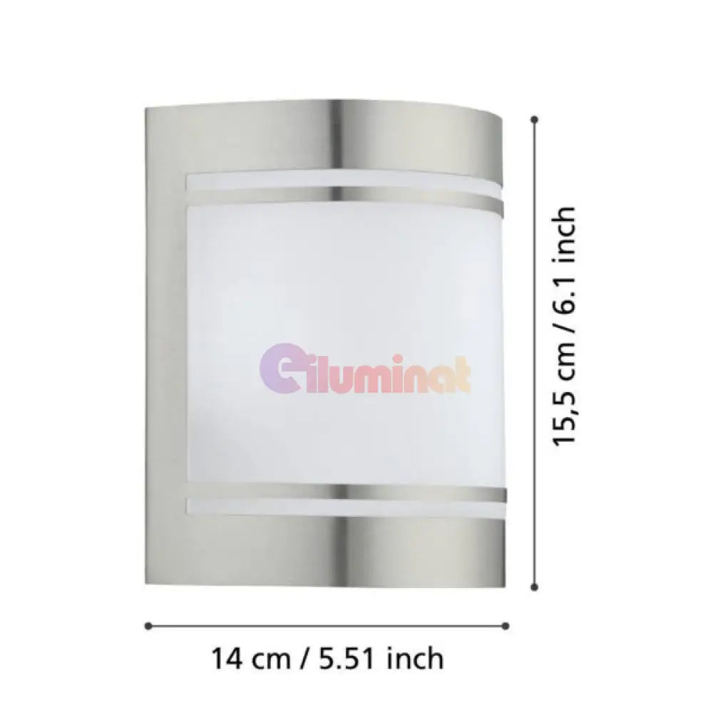 Aplica Exterior CERNO Silver ARGINTIE / APLICA PERETE Wall Light Fixtures