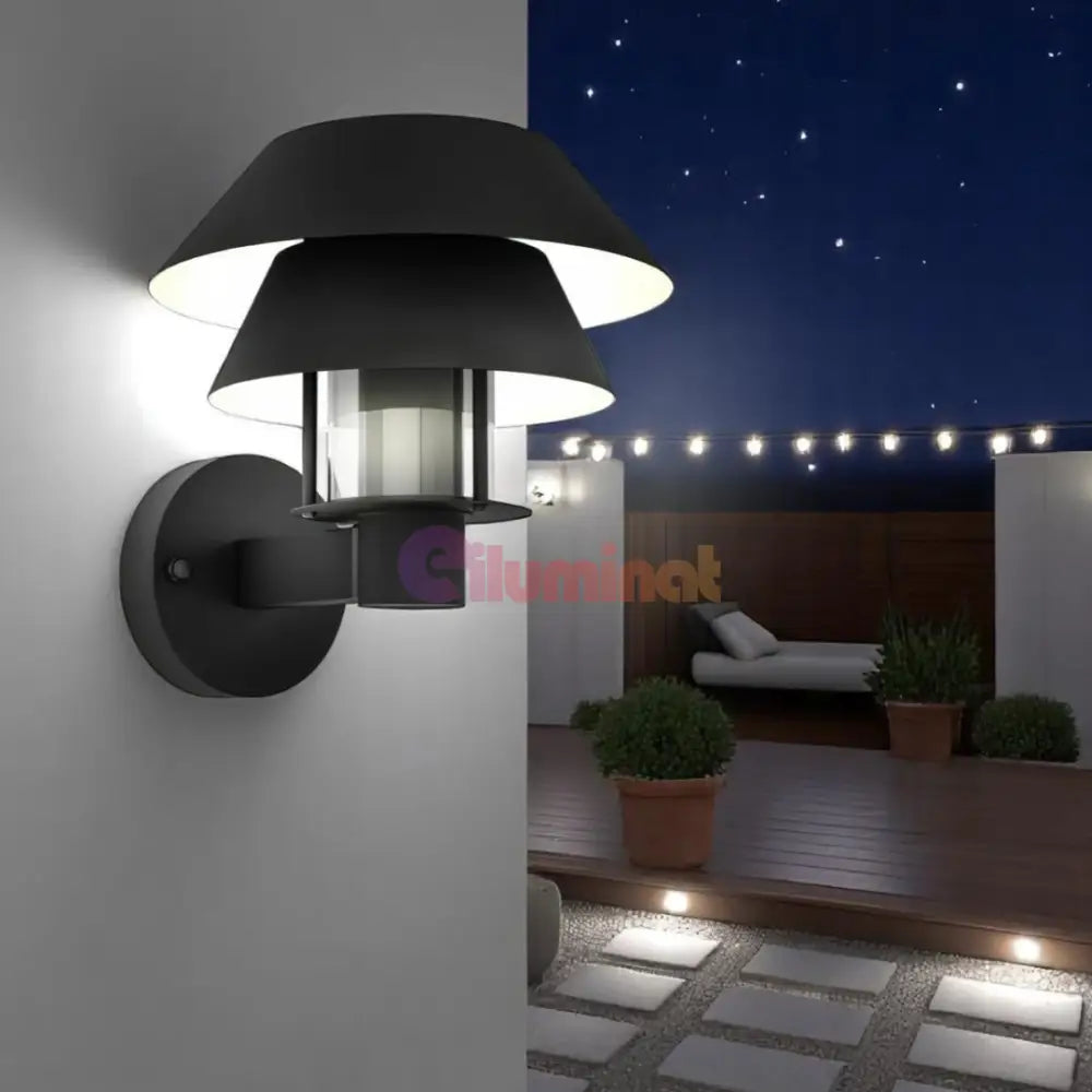 Aplica Exterior CHIAPPERA 1xE27 IP44 900287 APLICA PERETE / NEAGRA Lighting Fixtures