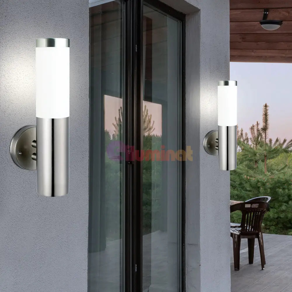 Aplica Exterior Chrome Defne-2 Lighting Fixtures