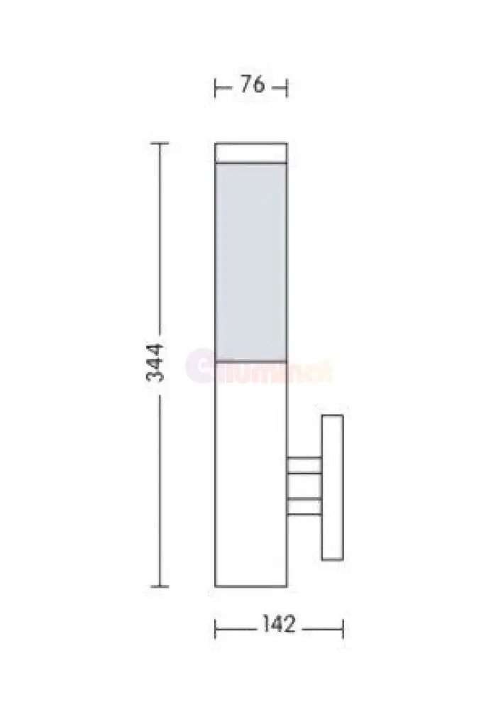 Aplica Exterior Chrome Defne-2 Lighting Fixtures