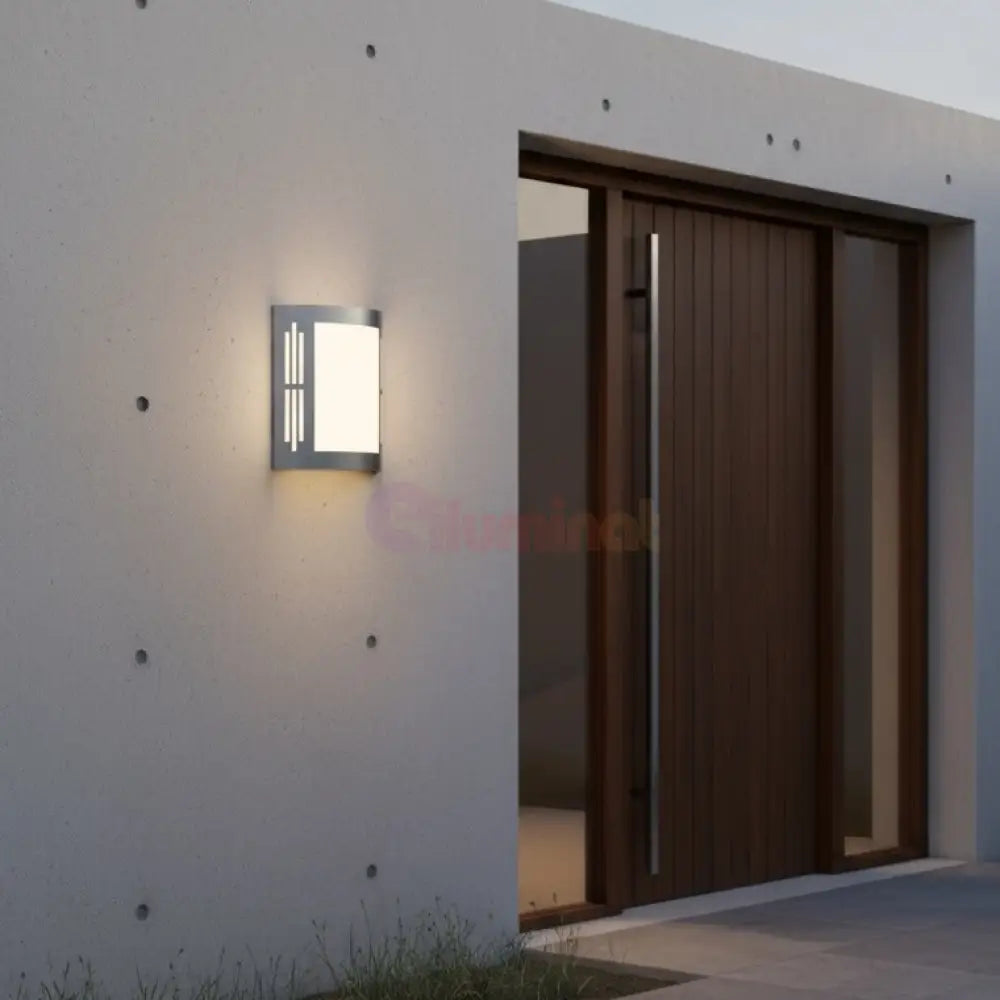 Aplica Exterior CITY Silver & White Eglo Wall Light Fixtures