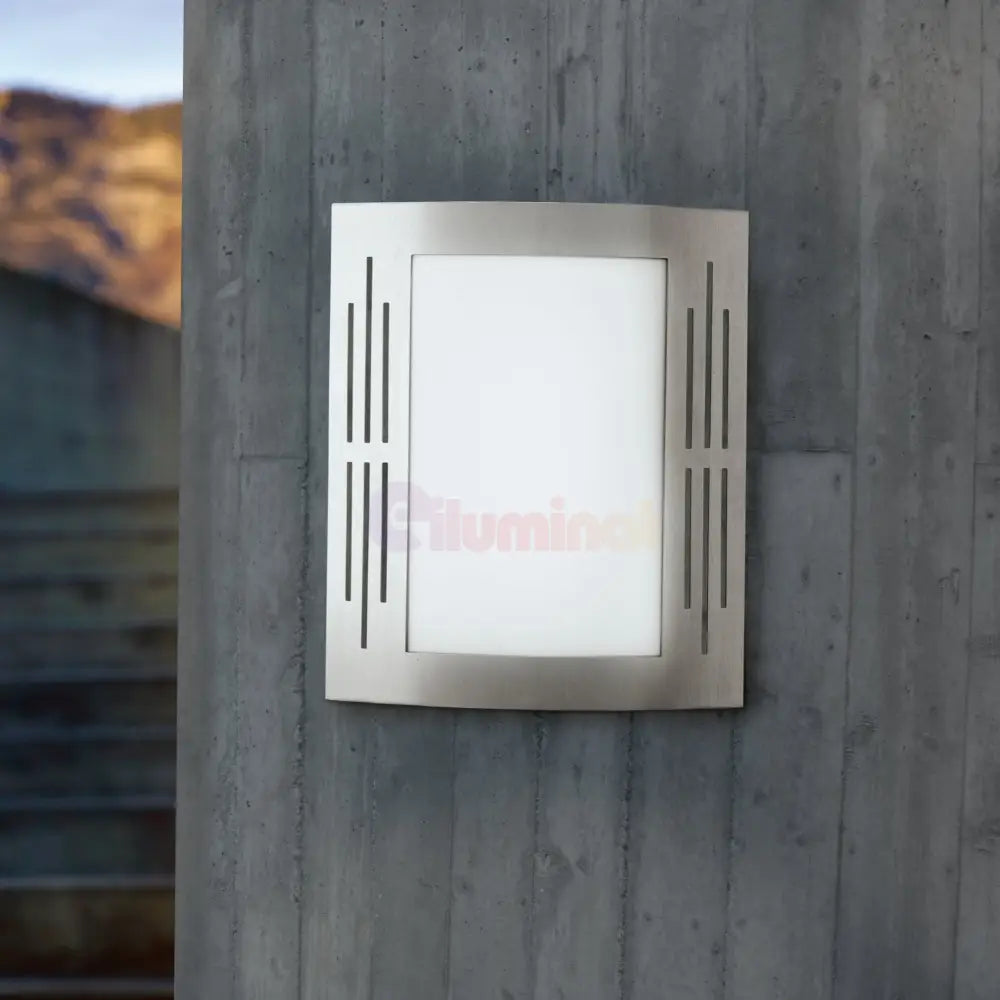 Aplica Exterior CITY Silver & White Eglo Wall Light Fixtures