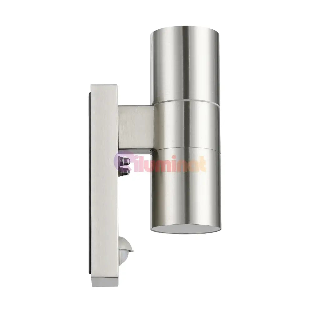 Aplica Exterior RIGA 5 Silver cu Senzor 21.5CM ARGINTIE / APLICA PERETE Wall Light Fixtures
