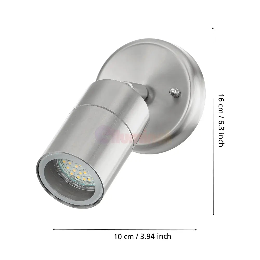 Aplica Exterior STOCKHOLM 1 Silver Eglo Wall Light Fixtures