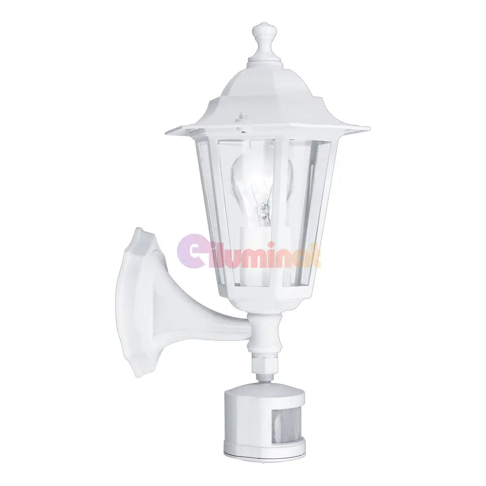 Aplica Exterior Tip Felinar cu Senzor LATERNA 5 White ALBA / APLICA PERETE Wall Light Fixtures
