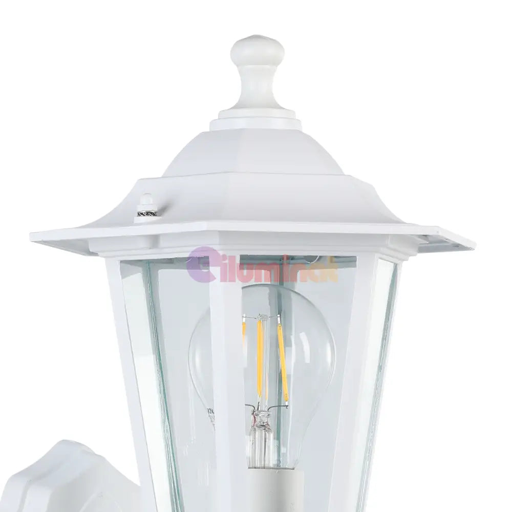 Aplica Exterior Tip Felinar cu Senzor LATERNA 5 White ALBA / APLICA PERETE Wall Light Fixtures