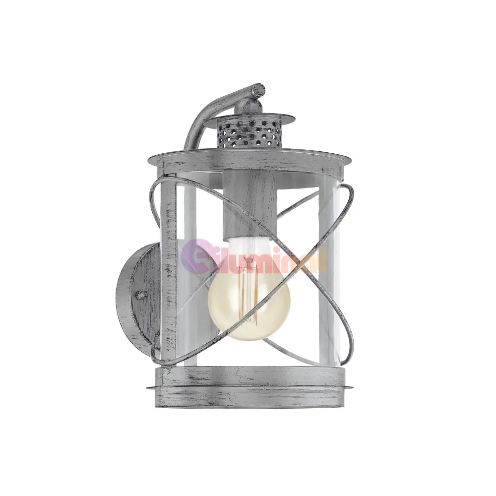 Aplica Exterior Tip Felinar HILBURN 1 Silver ARGINTIE / APLICA PERETE Wall Light Fixtures