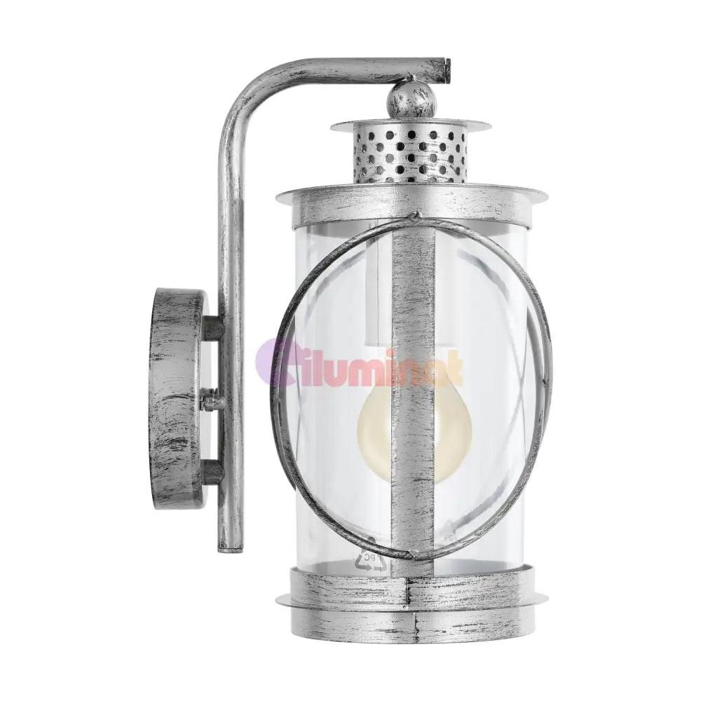 Aplica Exterior Tip Felinar HILBURN 1 Silver ARGINTIE / APLICA PERETE Wall Light Fixtures