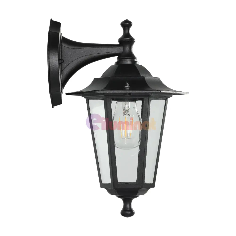 Aplica Exterior Tip Felinar LATERNA 4 Black 35CM NEAGRA / APLICA PERETE Wall Light Fixtures