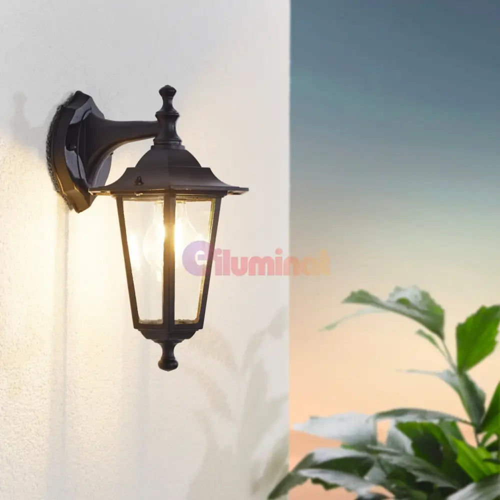 Aplica Exterior Tip Felinar LATERNA 4 Black 35CM NEAGRA / APLICA PERETE Wall Light Fixtures