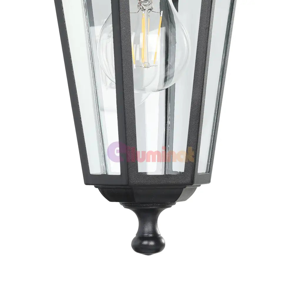 Aplica Exterior Tip Felinar LATERNA 4 Black 35CM NEAGRA / APLICA PERETE Wall Light Fixtures
