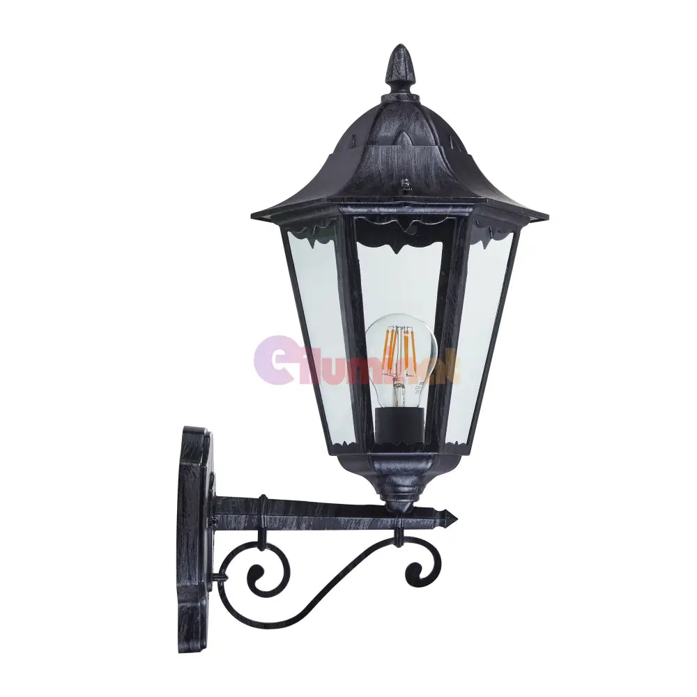 Aplica Exterior Tip Felinar NAVEDO Black & Silver 47CM NEAGRA / APLICA PERETE Wall Light Fixtures