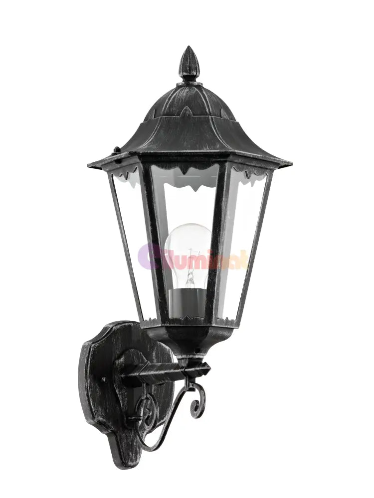 Aplica Exterior Tip Felinar NAVEDO Black & Silver 47CM NEAGRA / APLICA PERETE Wall Light Fixtures