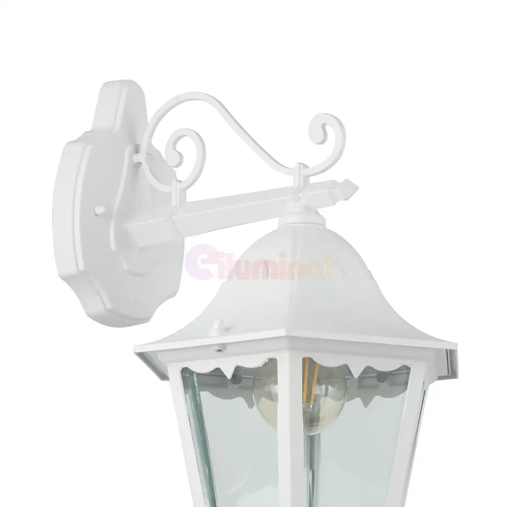 Aplica Exterior Tip Felinar NAVEDO White 47.5CM Eglo ALBA / APLICA PERETE Wall Light Fixtures