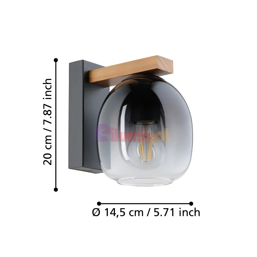 Aplica 1xE27 FILAGO EGLO 900826 APLICA PERETE / NEAGRA SI MARO Wall Light Fixtures