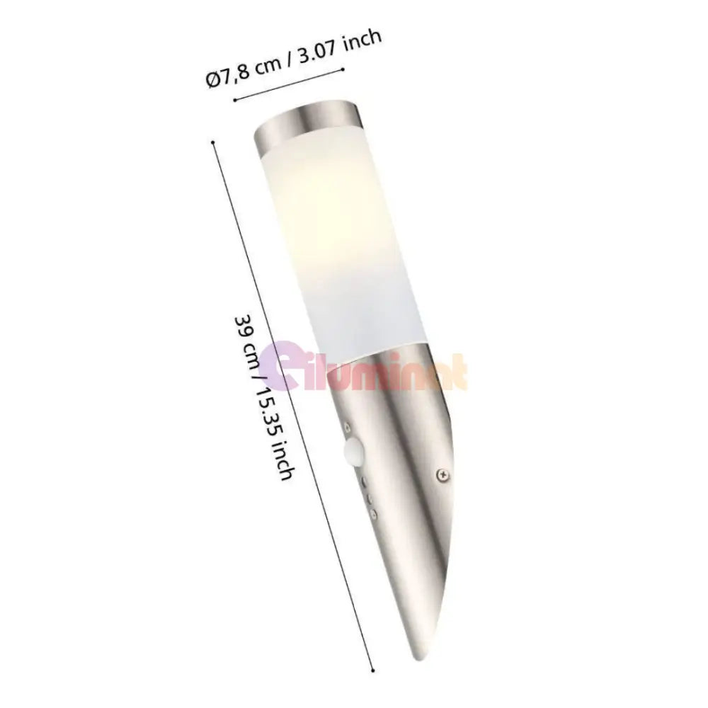 Aplica Inox HELSINKI E27 IP44 83278 APLICA PERETE / ARGINTIE Lighting Fixtures