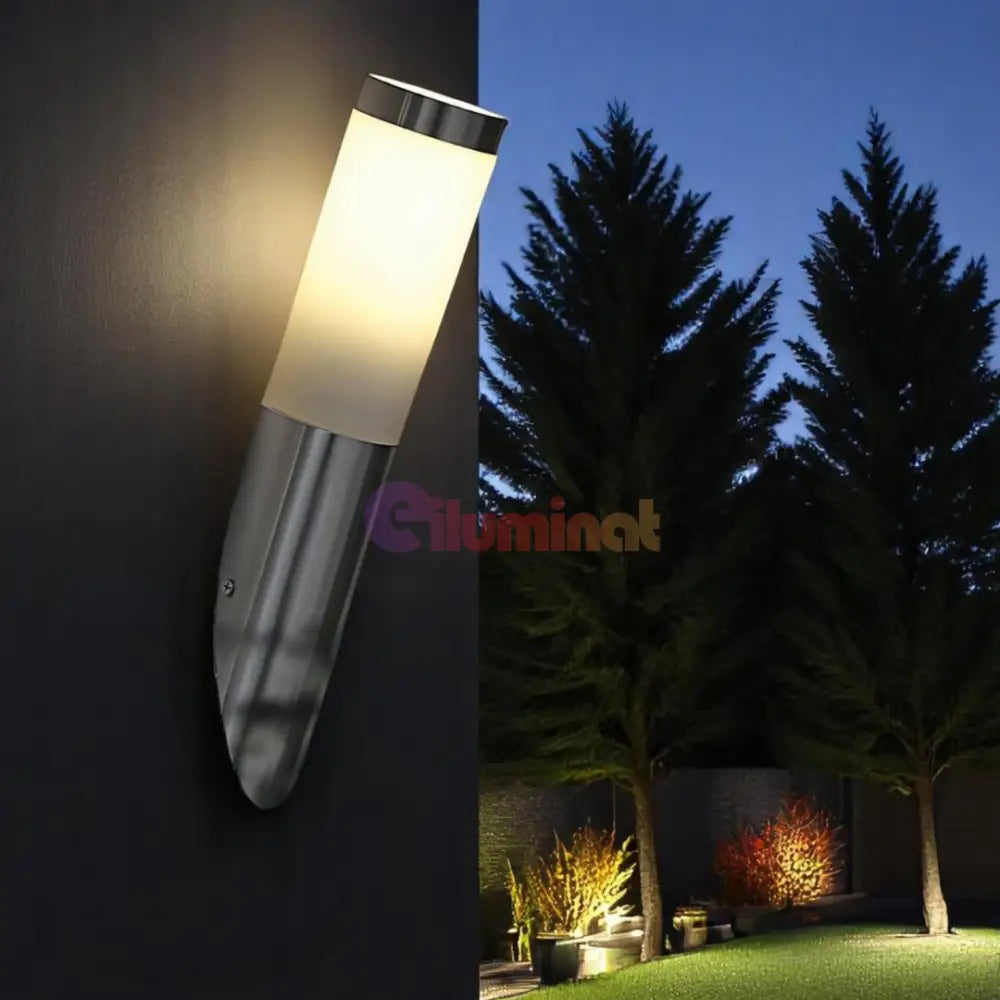 Aplica Inox HELSINKI E27 IP55 81753 APLICA PERETE / ARGINTIE Lighting Fixtures