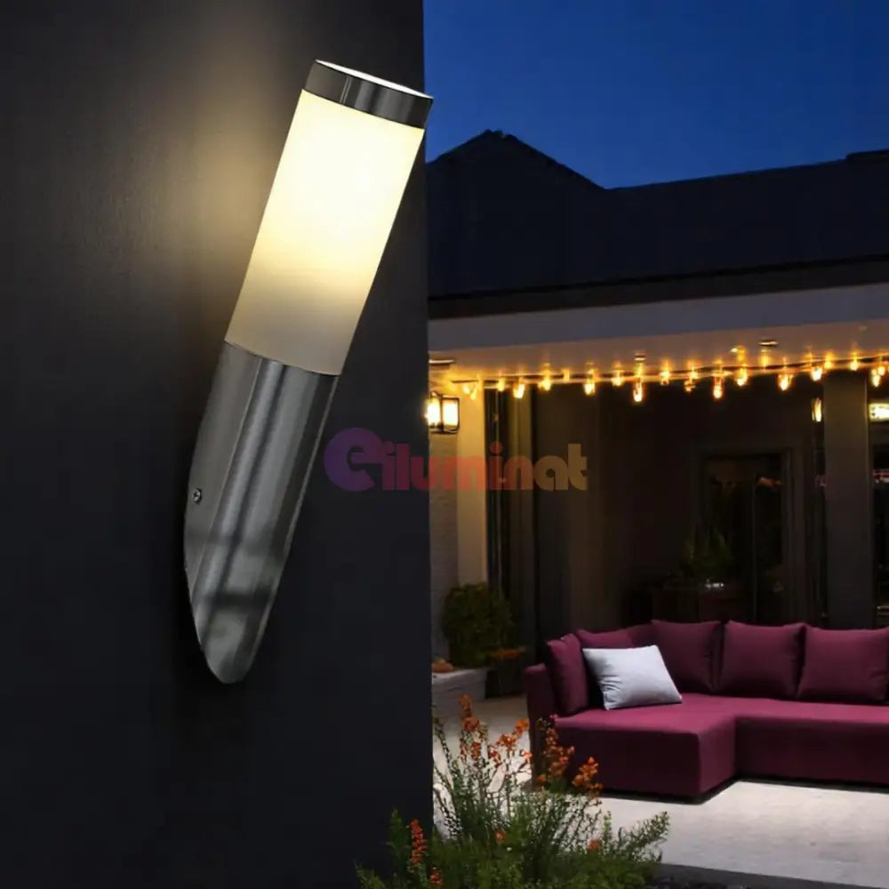 Aplica Inox HELSINKI E27 IP55 81753 APLICA PERETE / ARGINTIE Lighting Fixtures