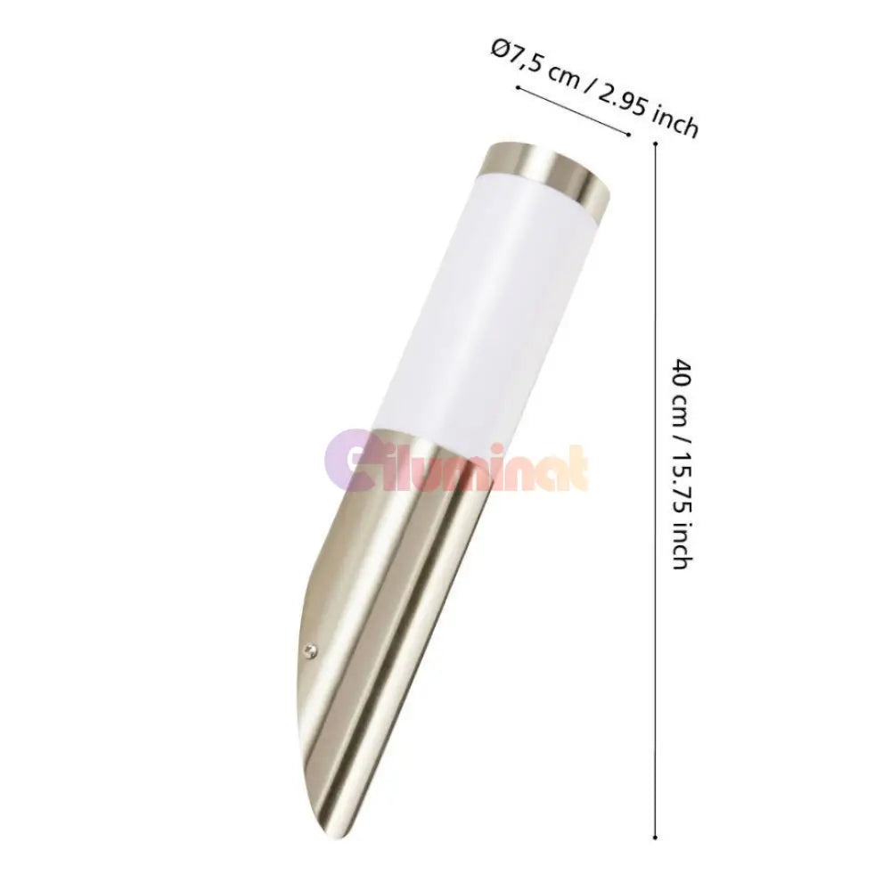 Aplica Inox HELSINKI E27 IP55 81753 APLICA PERETE / ARGINTIE Lighting Fixtures
