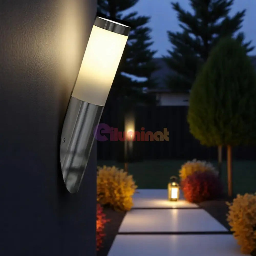 Aplica Inox HELSINKI E27 IP55 81753 APLICA PERETE / ARGINTIE Lighting Fixtures