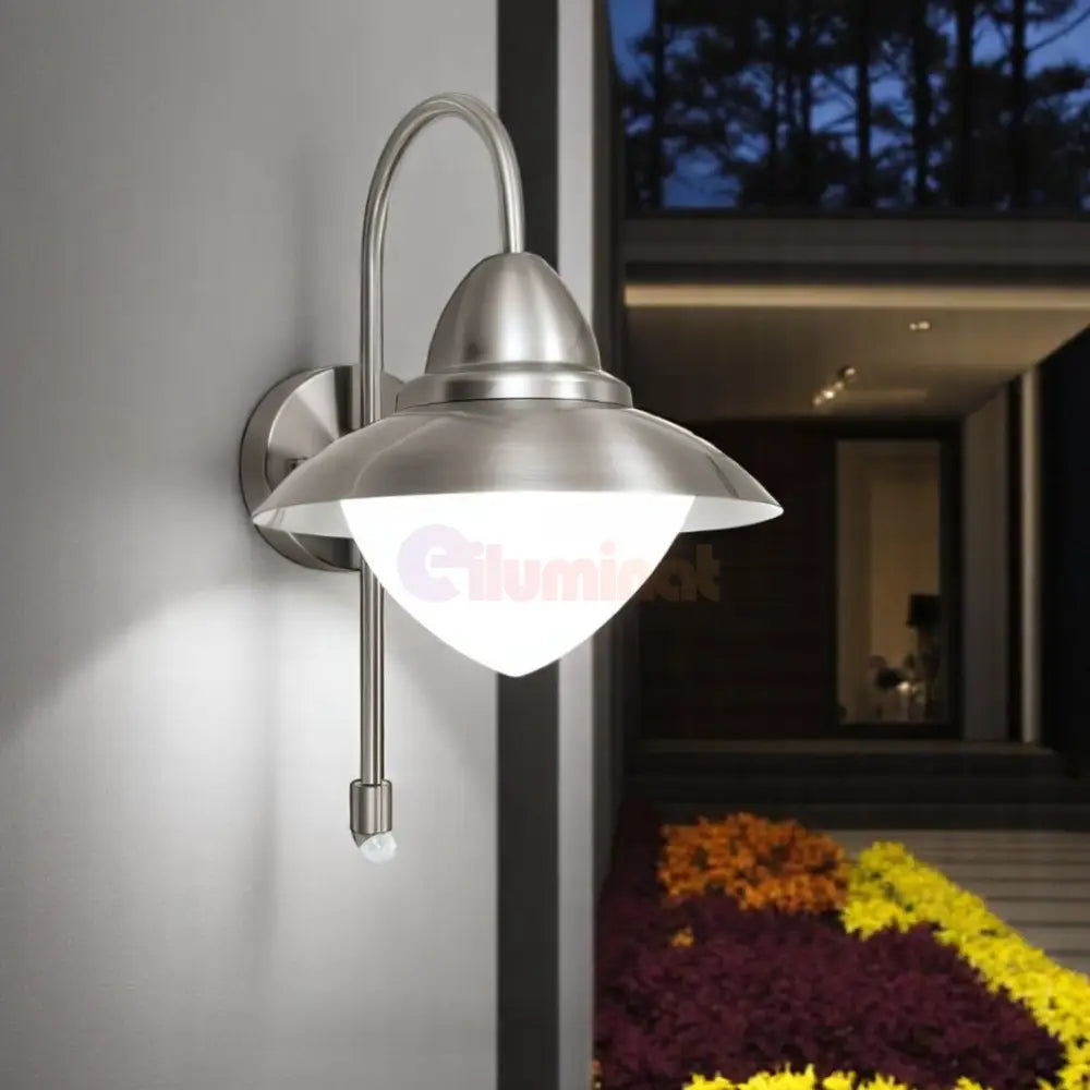 Aplica Inox SIDNEY E27 IP44 87105 APLICA PERETE / ARGINTIE Lighting Fixtures