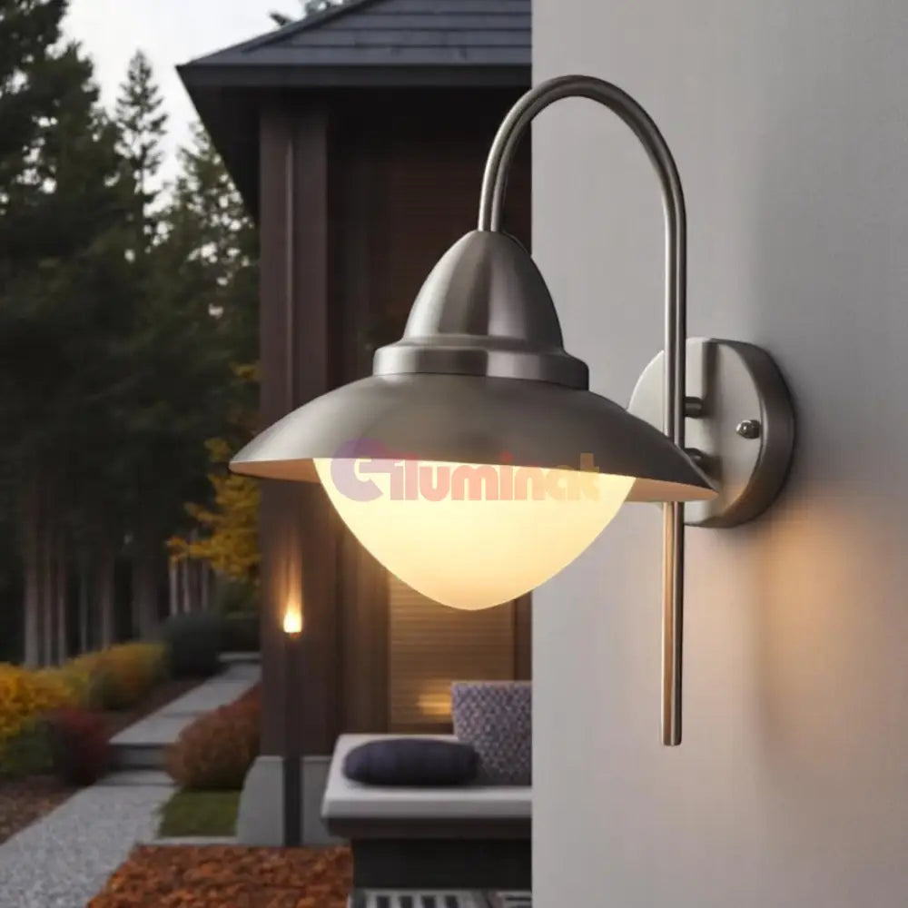 Aplica Inox SIDNEY E27 IP44 83966 APLICA PERETE / ARGINTIE Lighting Fixtures