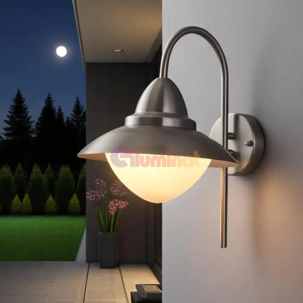 Aplica Inox SIDNEY E27 IP44 83966 APLICA PERETE / ARGINTIE Lighting Fixtures