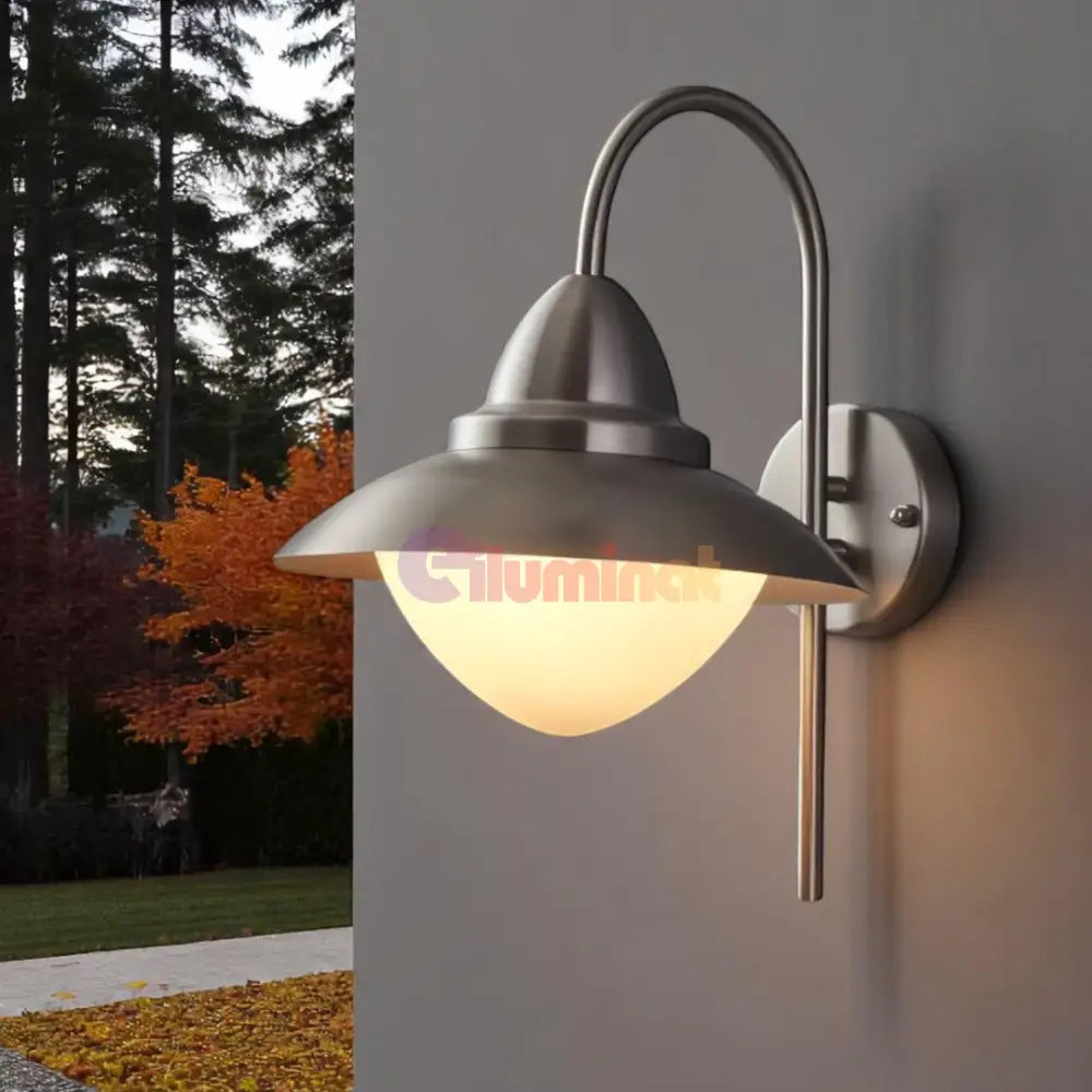 Aplica Inox SIDNEY E27 IP44 83966 APLICA PERETE / ARGINTIE Lighting Fixtures