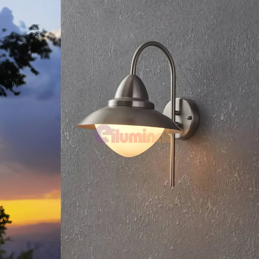 Aplica Inox SIDNEY E27 IP44 83966 APLICA PERETE / ARGINTIE Lighting Fixtures