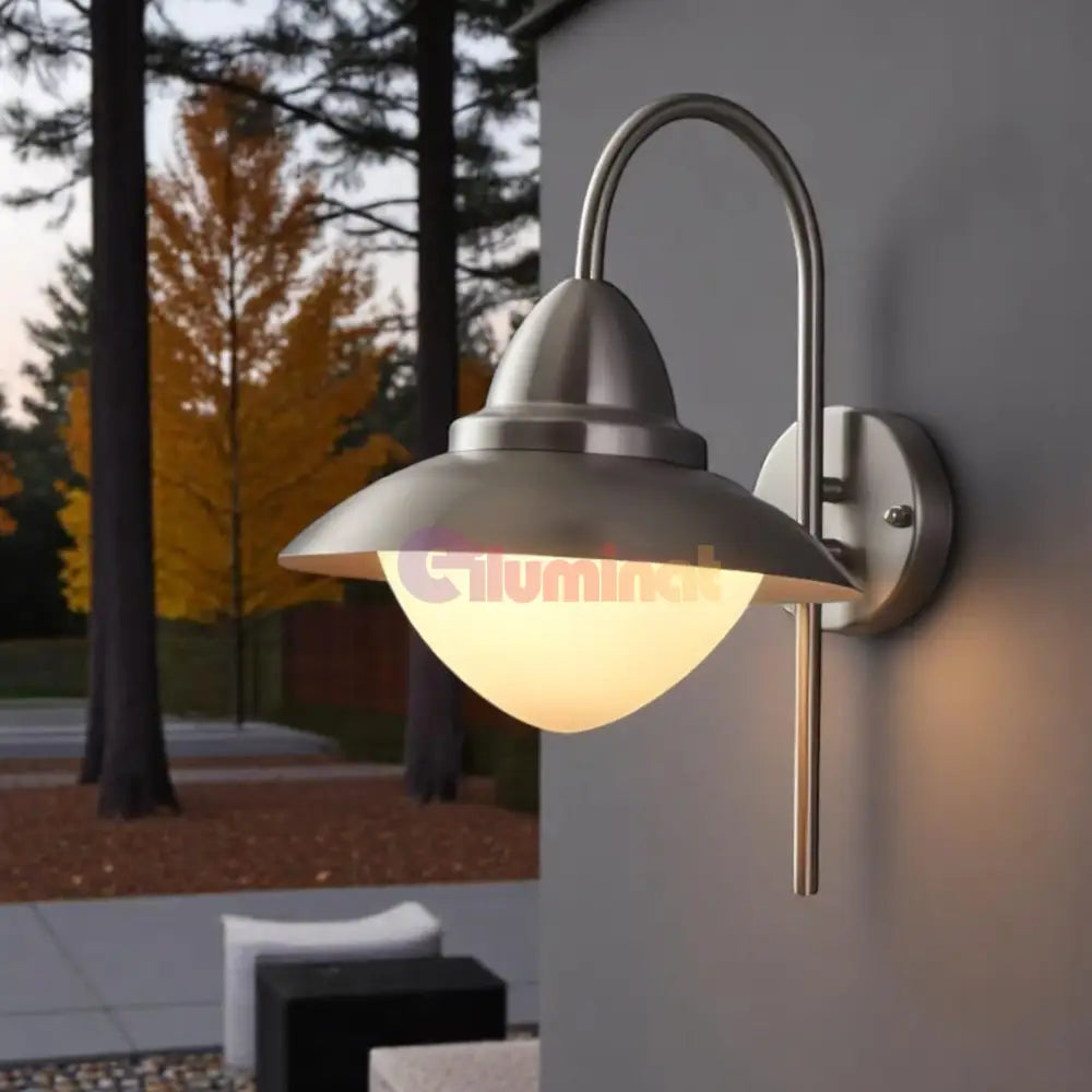 Aplica Inox SIDNEY E27 IP44 83966 APLICA PERETE / ARGINTIE Lighting Fixtures