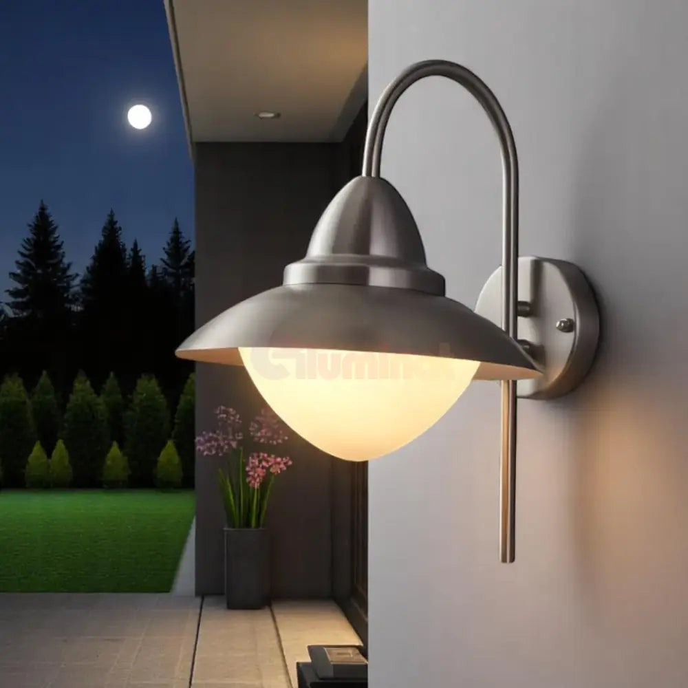 Aplica Inox SIDNEY E27 IP44 83966 APLICA PERETE / ARGINTIE Lighting Fixtures