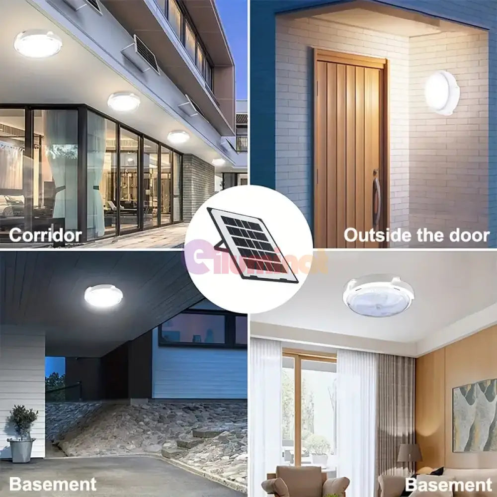 Aplica Led 100W Cu Panou Solar Si Telecomanda Wall Light Fixtures