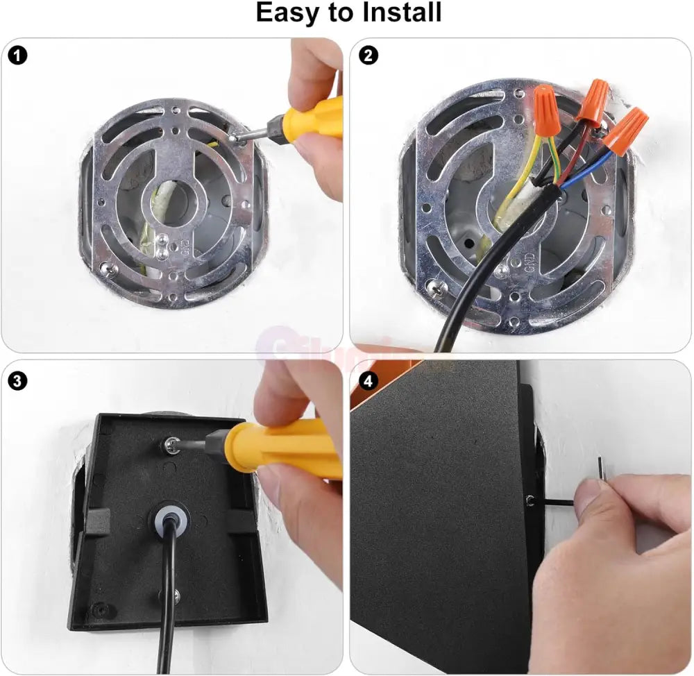 Aplica Led 10W Exterior Prisma Neagra Fy-666A/Bk + Gd Wall Light Fixtures