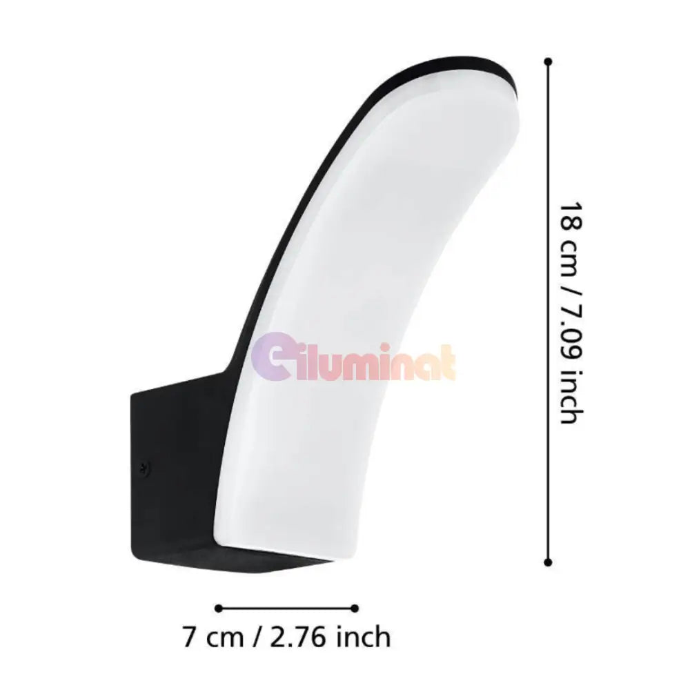 Aplica LED 11W EGLO FIUMICINO 98148 Exterior NEAGRA / ALB CALD / APLICA PERETE Wall Light Fixtures