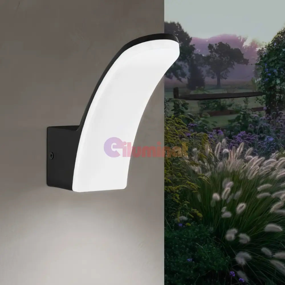 Aplica LED 11W EGLO FIUMICINO 98148 Exterior NEAGRA / ALB CALD / APLICA PERETE Wall Light Fixtures