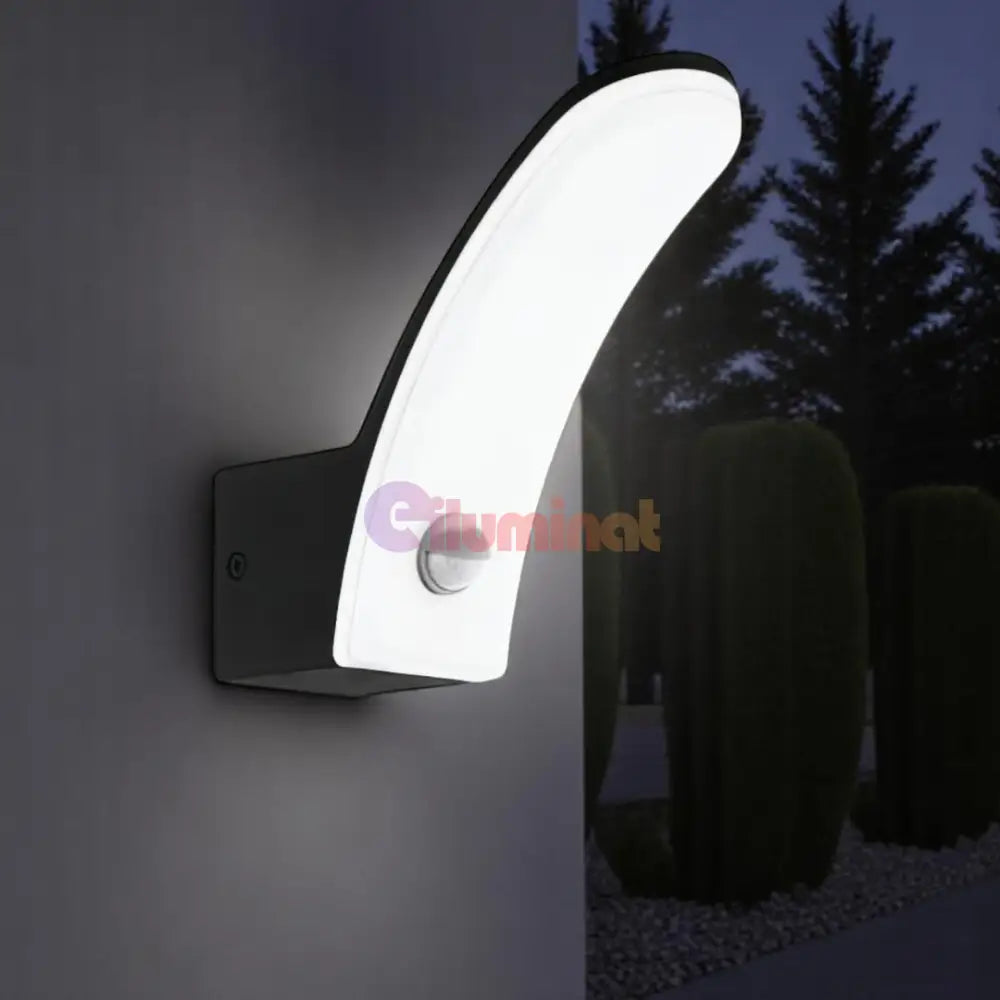 Aplica LED 11W EGLO FIUMICINO 98149 Senzor Exterior NEAGRA / ALB CALD / APLICA PERETE Wall Light Fixtures