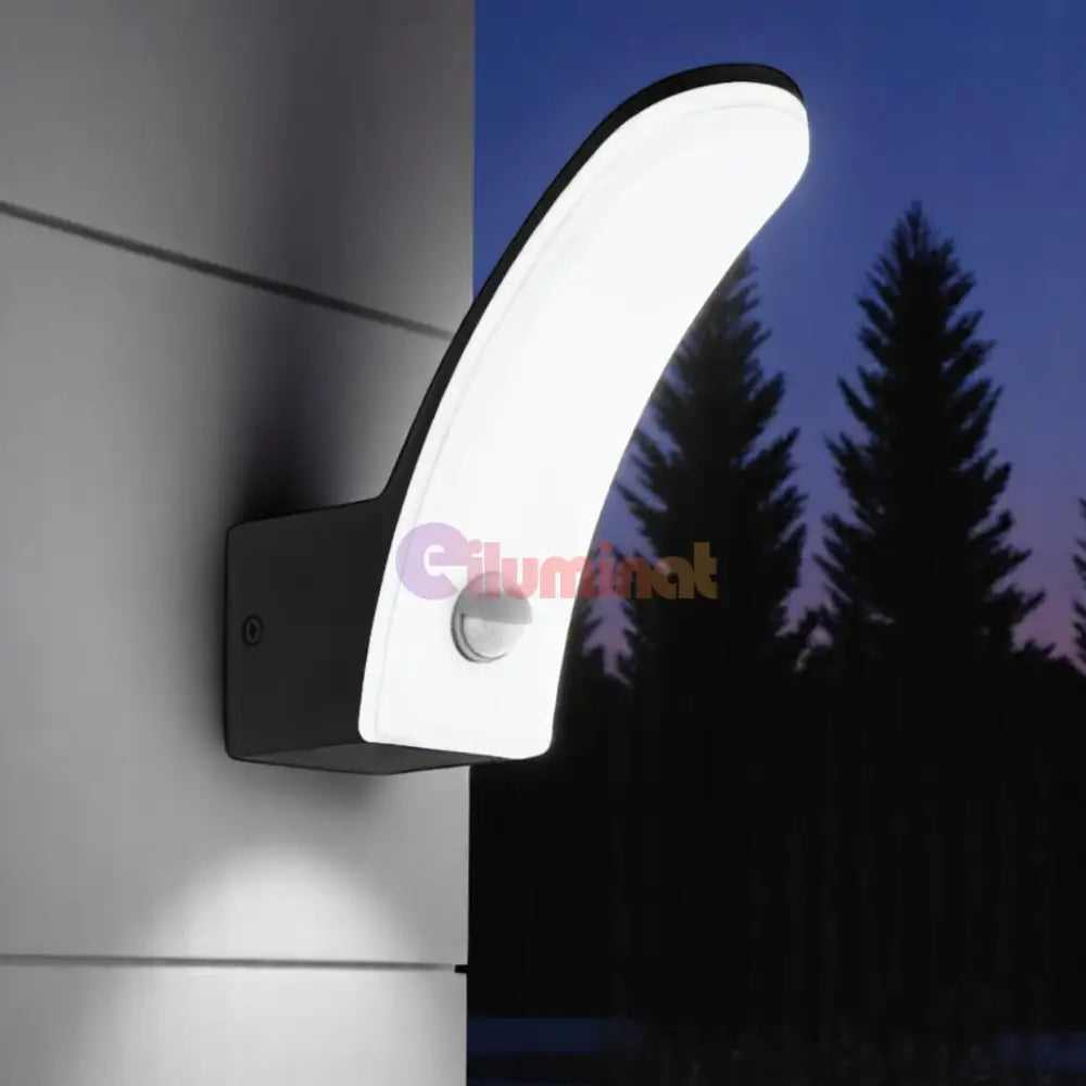 Aplica LED 11W EGLO FIUMICINO 98149 Senzor Exterior NEAGRA / ALB CALD / APLICA PERETE Wall Light Fixtures