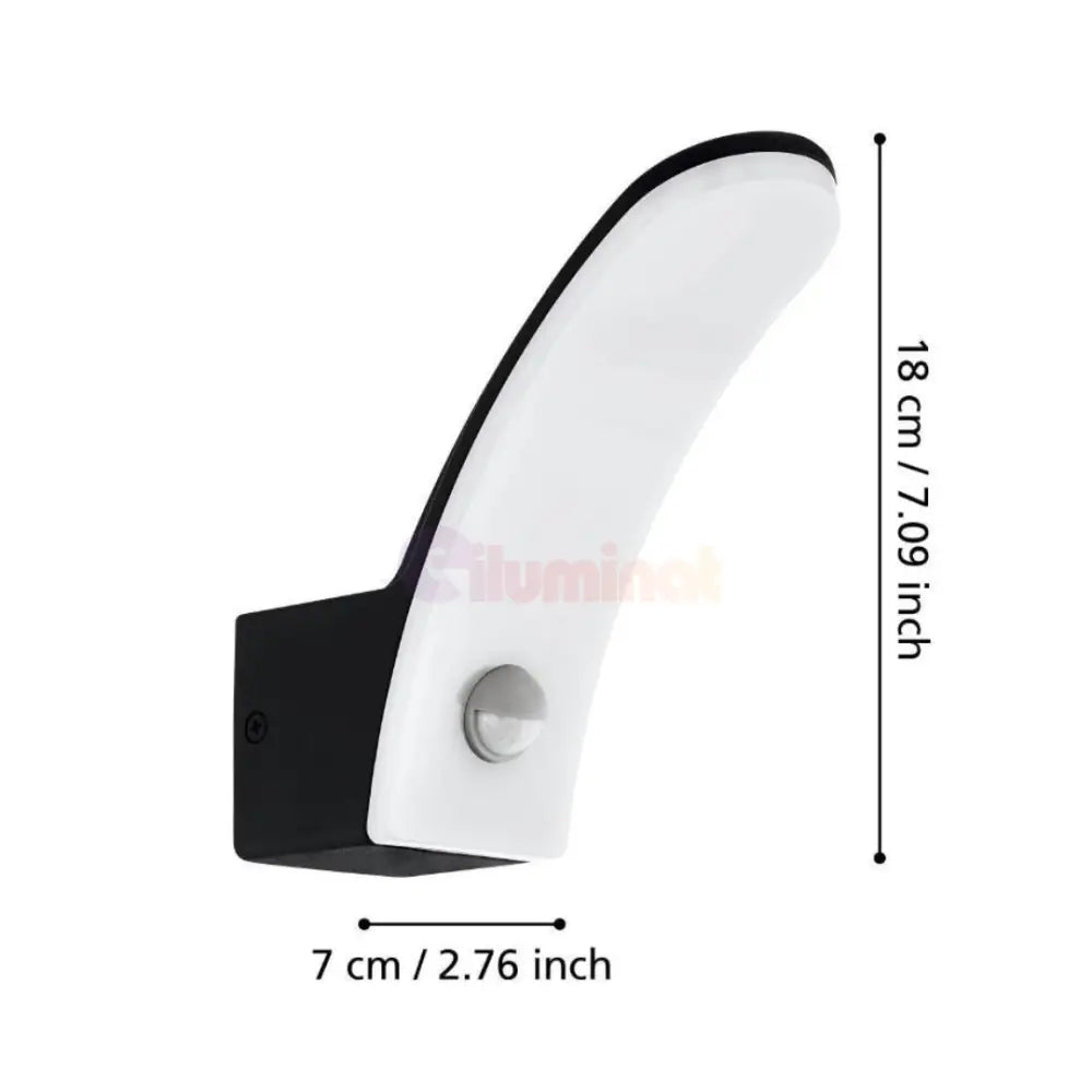Aplica LED 11W EGLO FIUMICINO 98149 Senzor Exterior NEAGRA / ALB CALD / APLICA PERETE Wall Light Fixtures