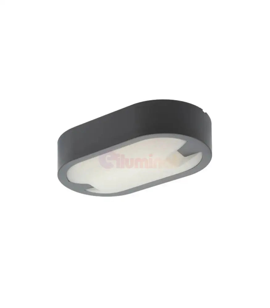 Aplica Led 15W Exterior Ovala Gri Ori-B8 Lighting Fixtures
