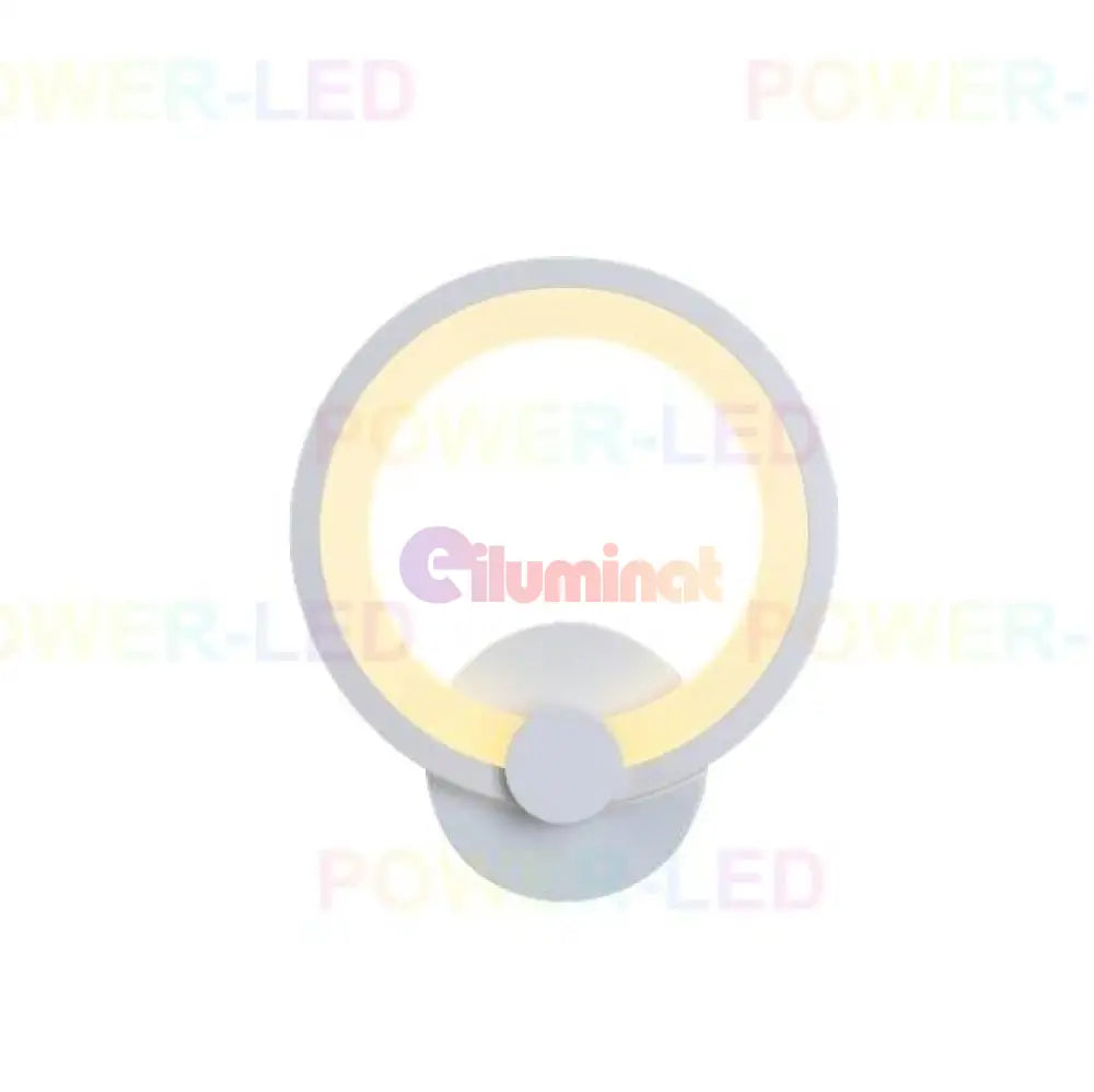 Aplica Led 16W Round Alba 3 Functii Echivalent 150W Wall Light Fixtures