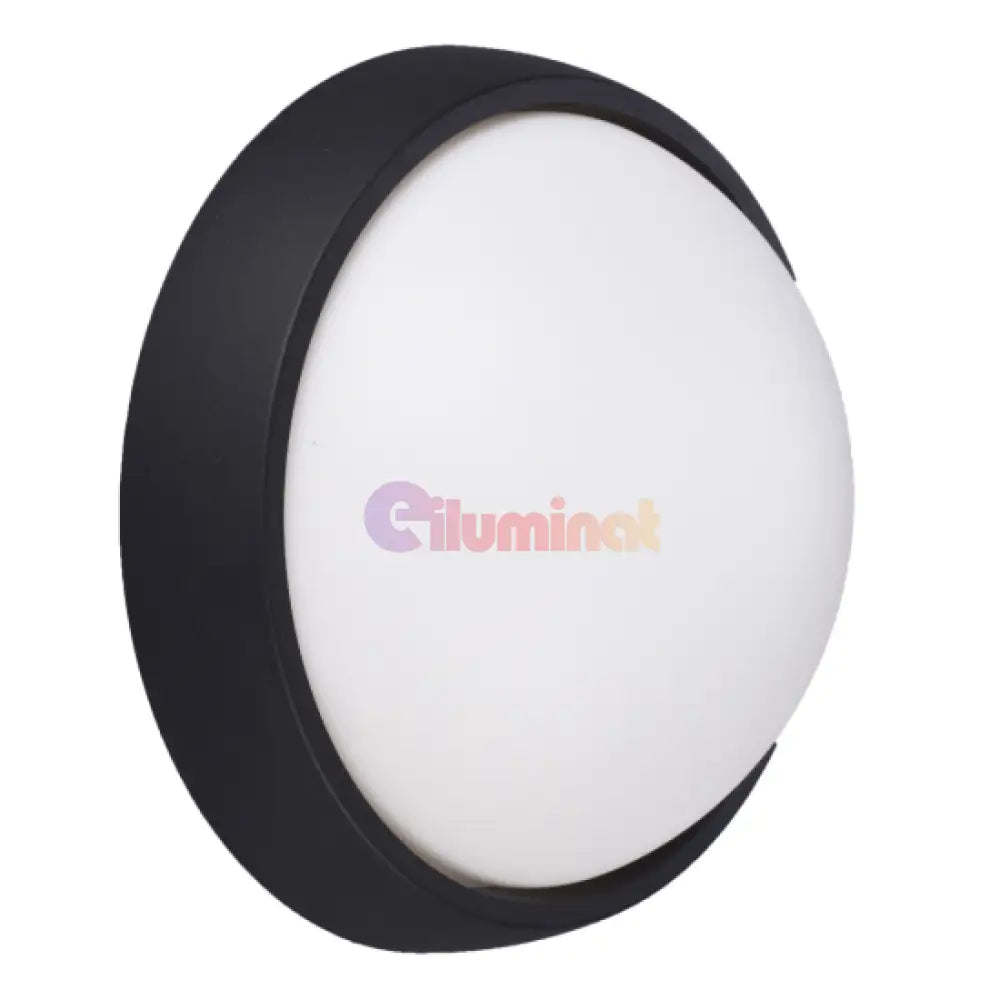 Aplica Led 18W Rotunda Bat Neagra Exterior Lighting Fixtures